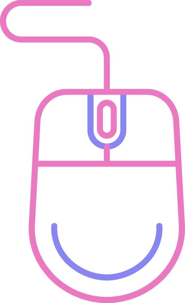 Mouse Linear Two Colour Icon vector