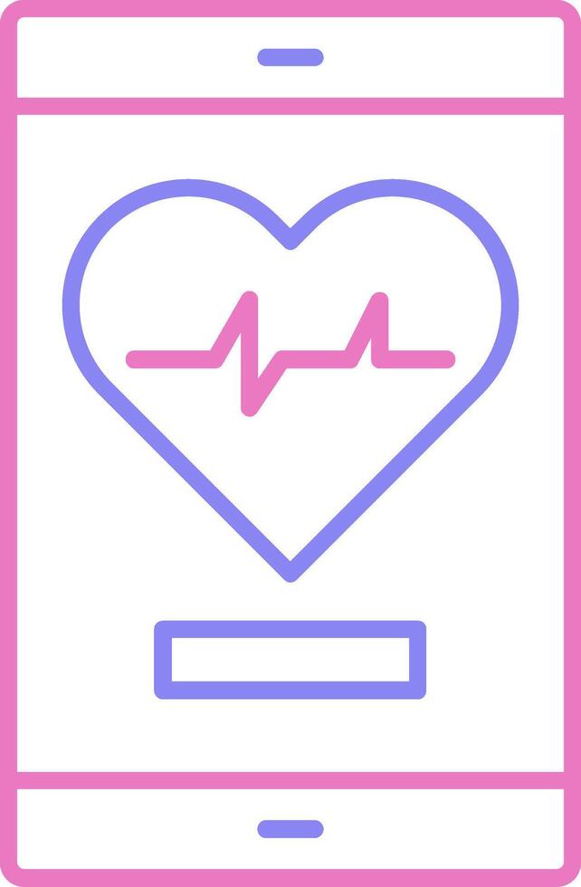 Graph Linear Two Colour Icon vector