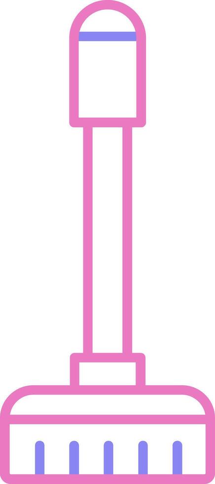 Floor Mop Linear Two Colour Icon vector