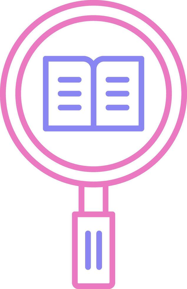 Research Linear Two Colour Icon vector