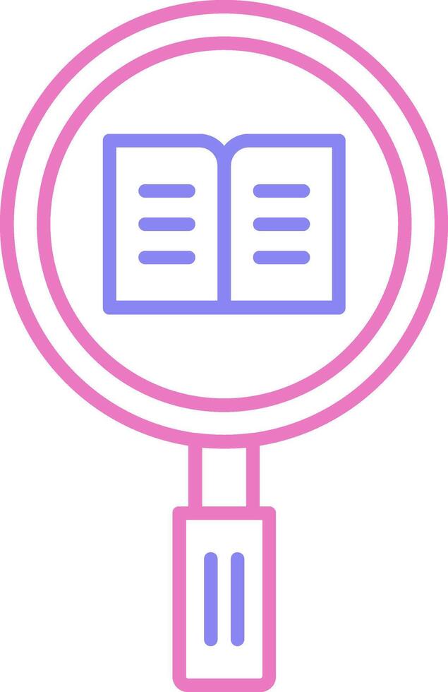 Research Linear Two Colour Icon vector