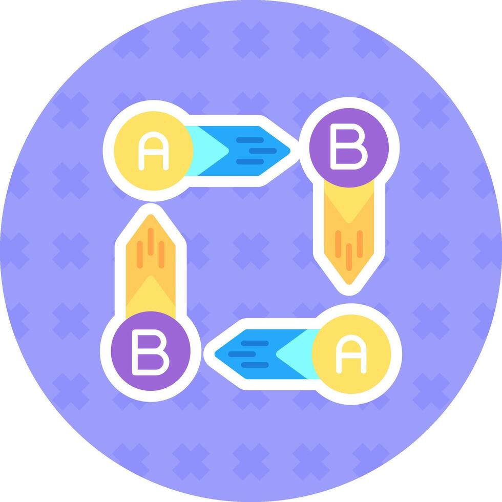 Infographic elements Flat Sticker Icon vector