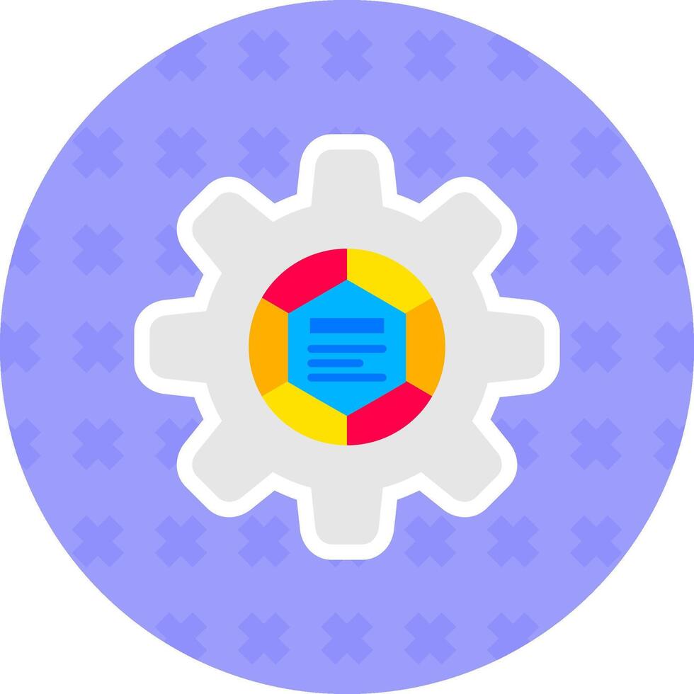 Infographic elements Flat Sticker Icon vector