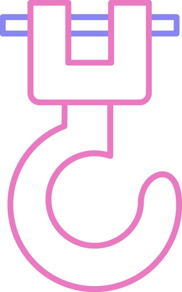 Winch Linear Two Colour Icon vector
