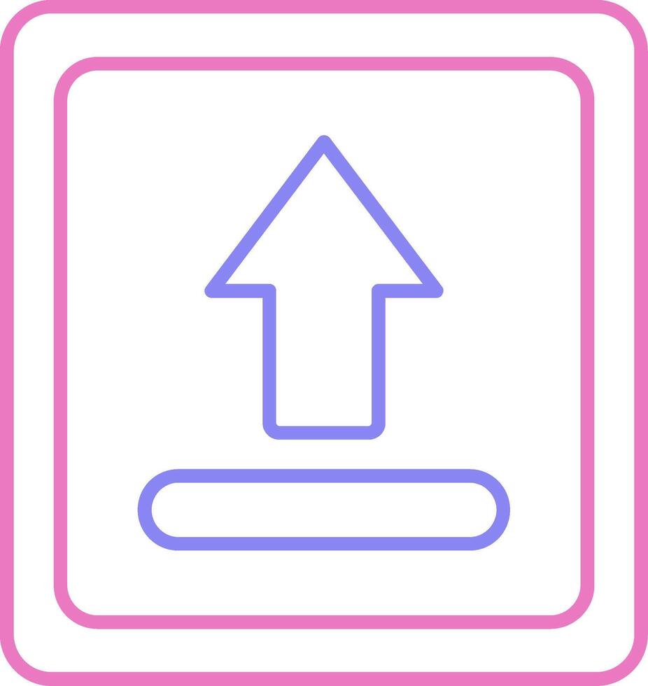 Uploading Linear Two Colour Icon vector