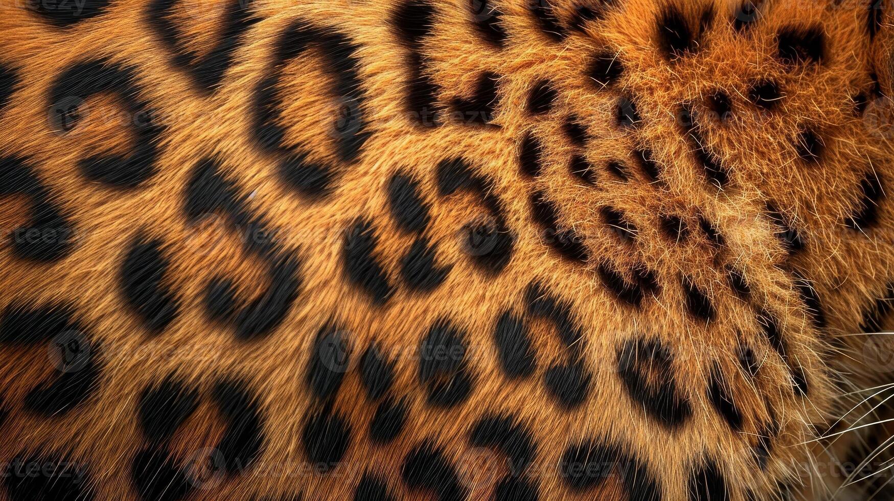 AI generated Close up leopard spot pattern texture background, realistic photo