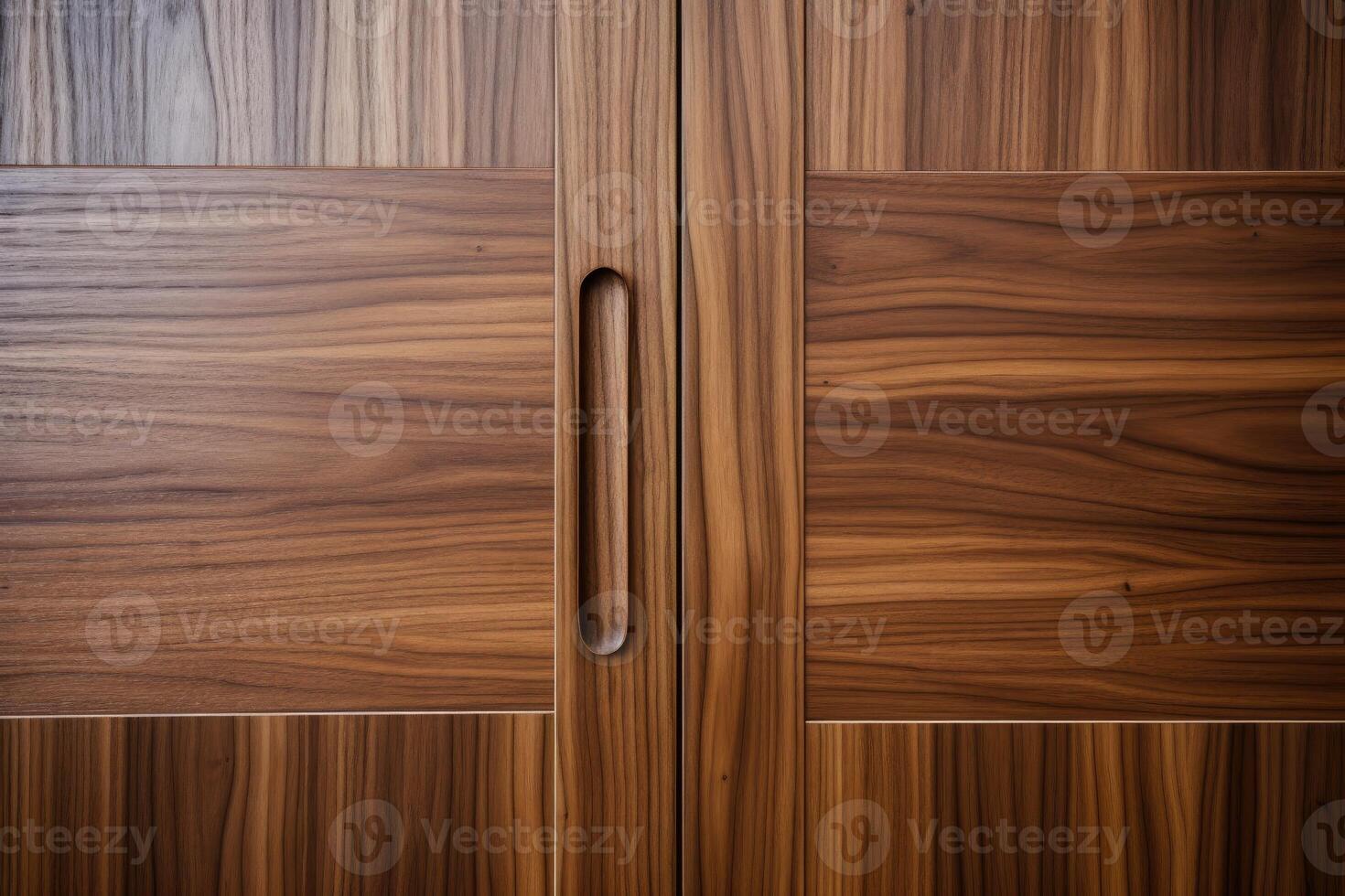 AI generated A close up of a wood door photo