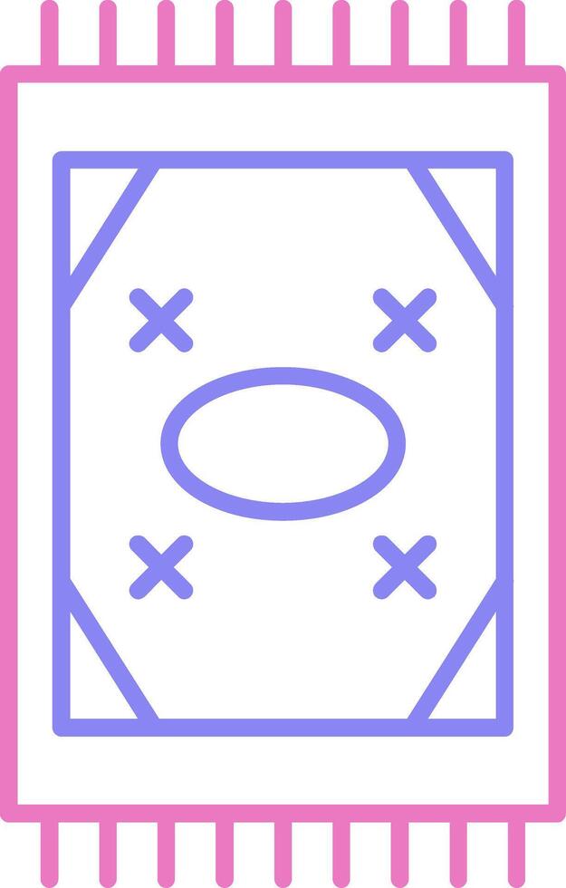 Carpet Linear Two Colour Icon vector