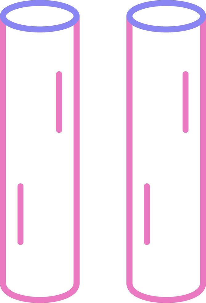Chalk Linear Two Colour Icon vector