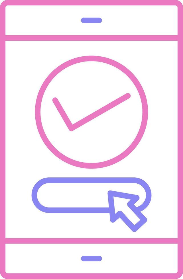 Order Linear Two Colour Icon vector