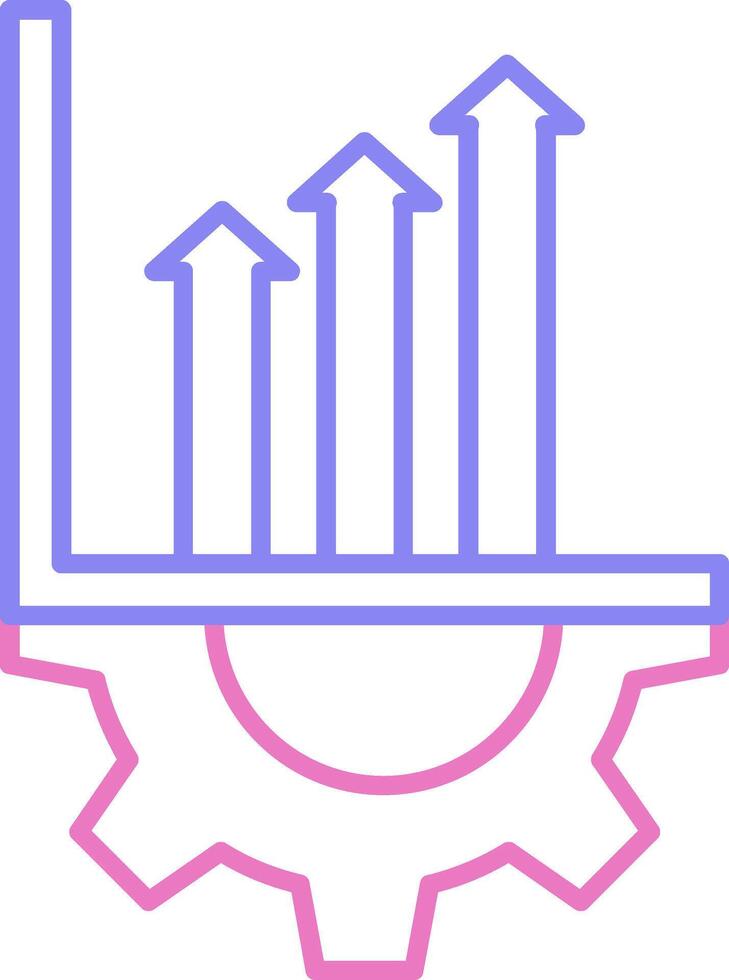 Setting Linear Two Colour Icon vector