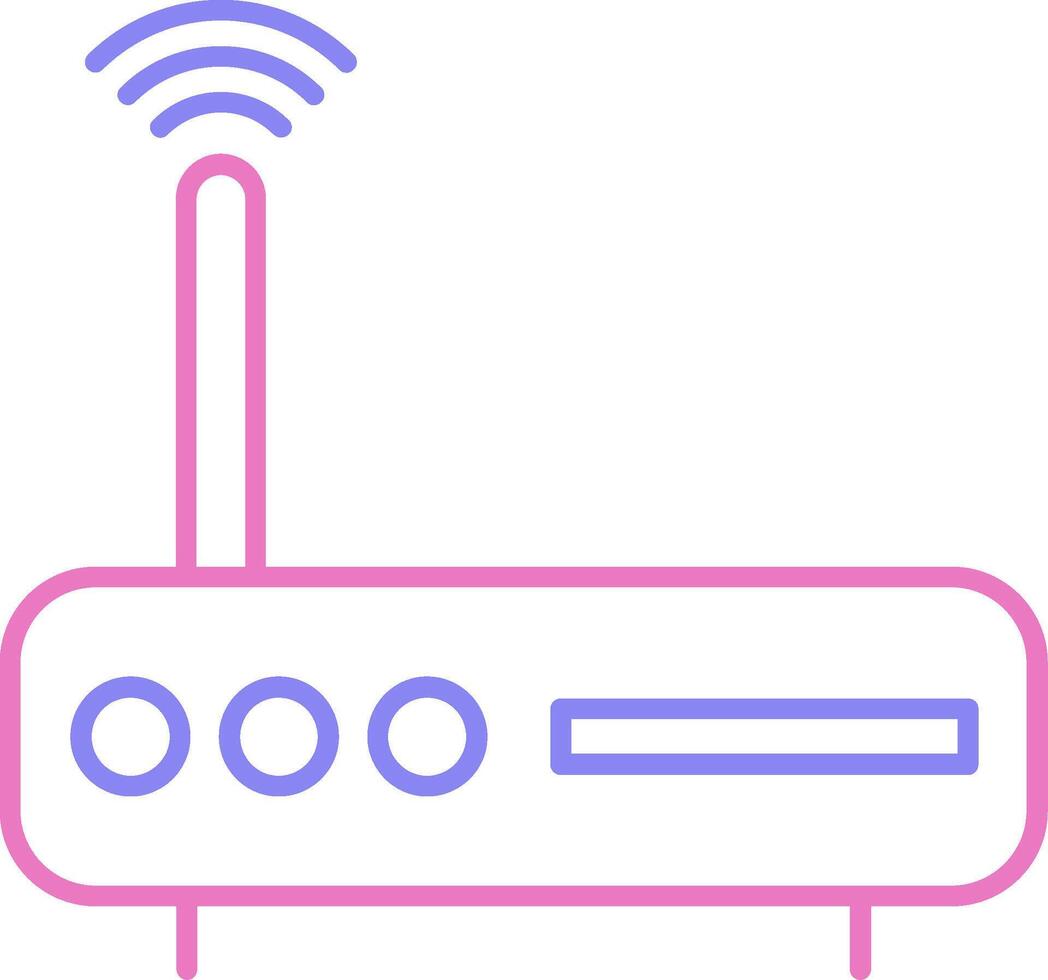linear two color icon vector