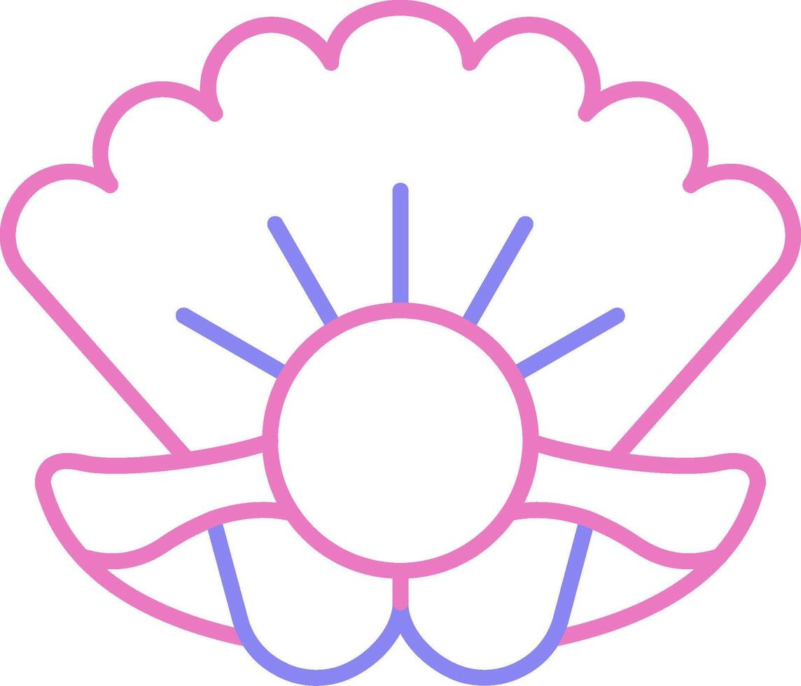 linear two color icon vector