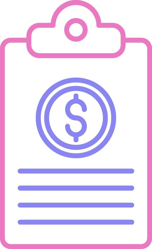 linear two color icon vector