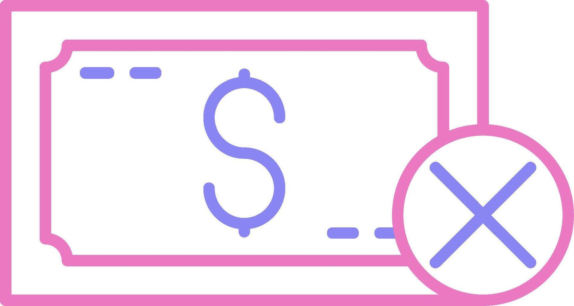 linear two color icon vector