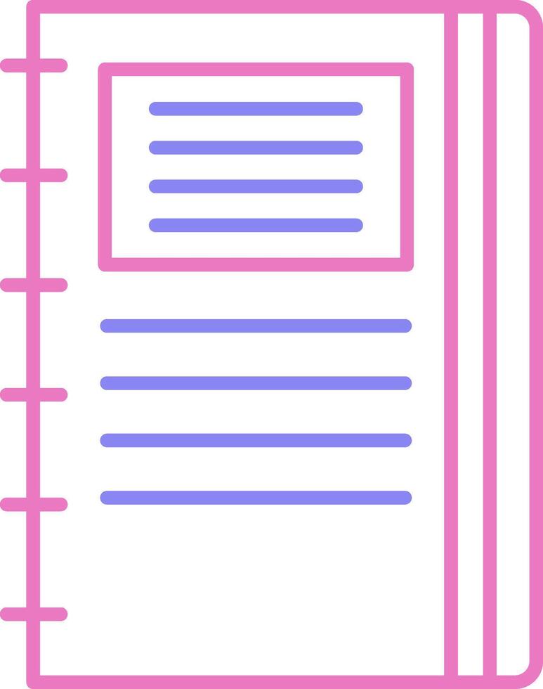 linear two color icon vector