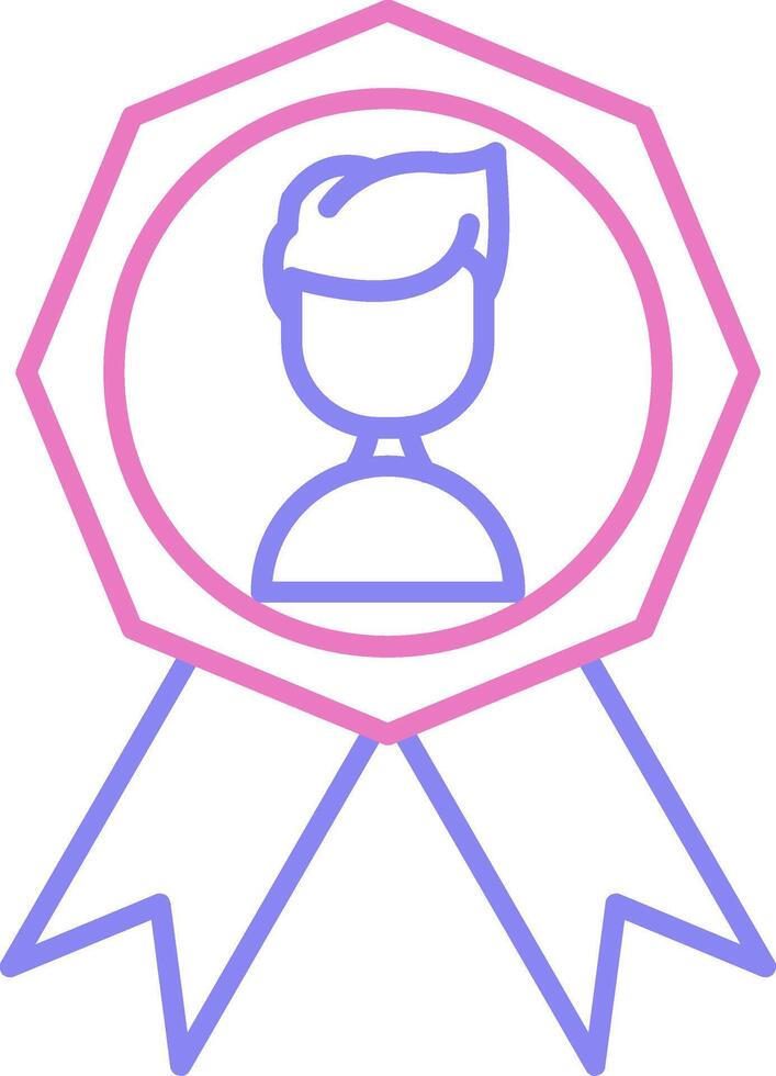 linear two color icon vector