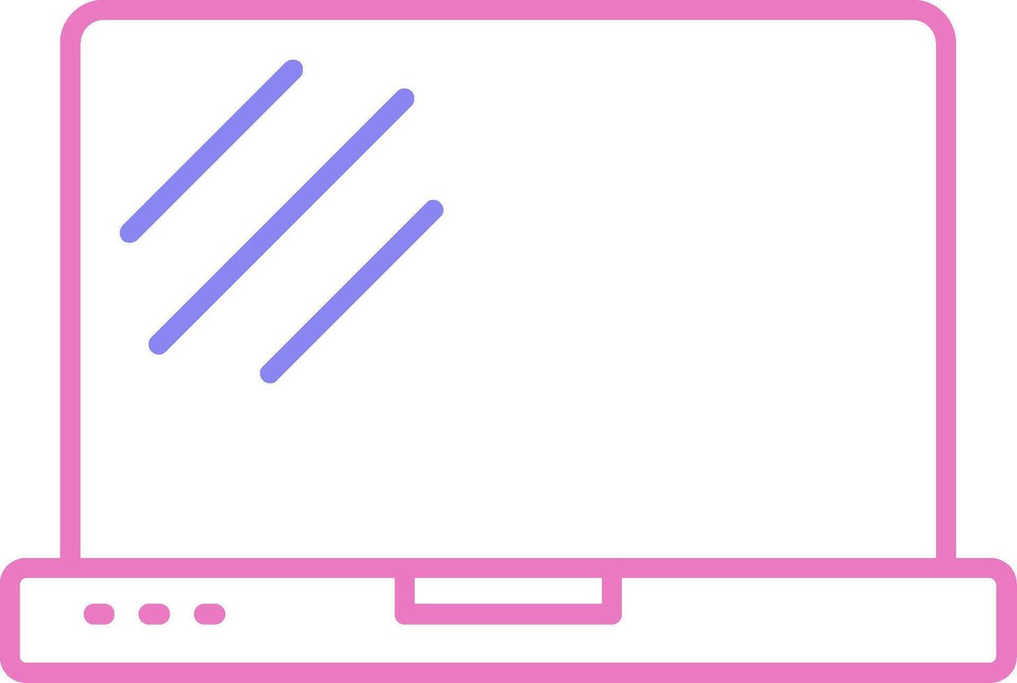 linear two color icon vector
