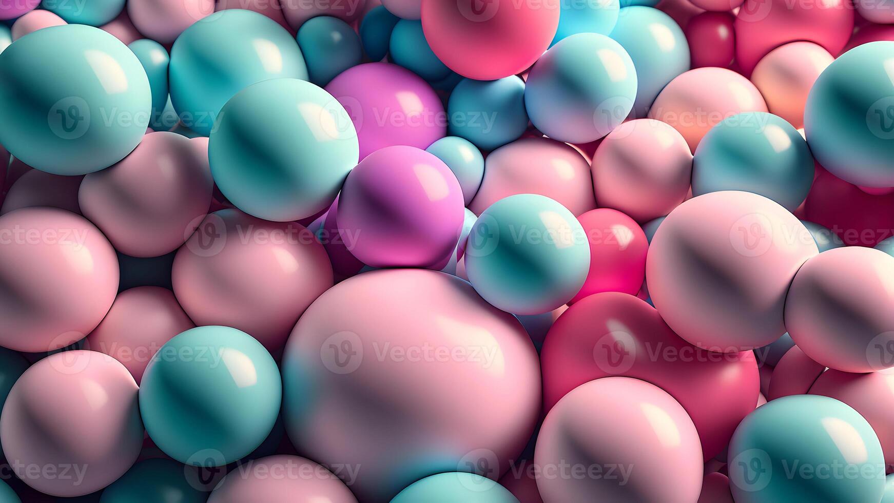 AI generated bubblegum baloon background, latex color gradients, abstract, neural network generated art photo