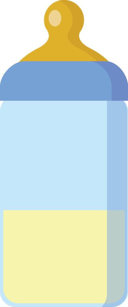 Baby bottle. Flat modern design with shadow, vector