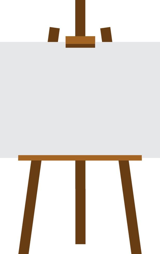 Vector Sienna Painter's Easel Brown - Mockup isolated