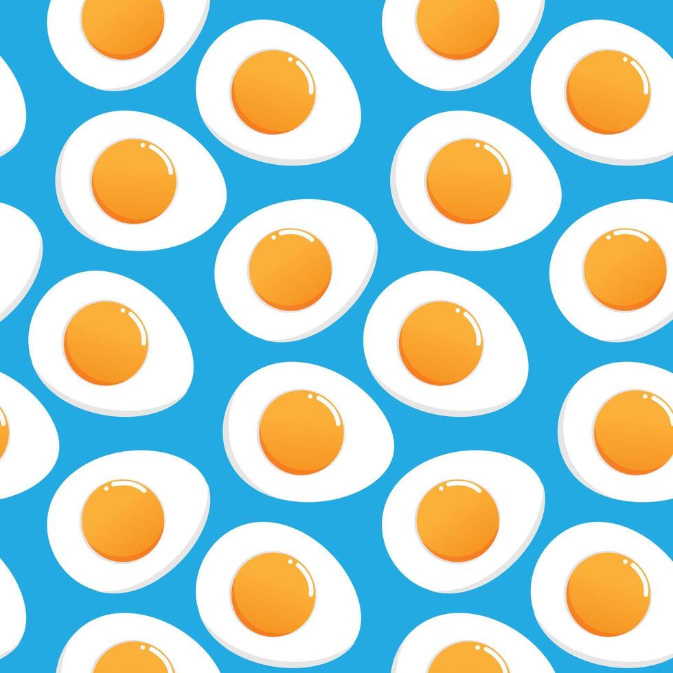 Fried egg abstract organic shape pattern seamless. Hand drawn pattern. Trendy modern Texture printable for wallpaper, cloth, fabric and textile, cover book, table cloth, bag, wrapping paper, pillow. vector