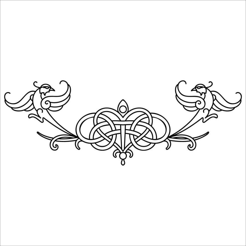 Vector Linear Zoomorphic Pattern