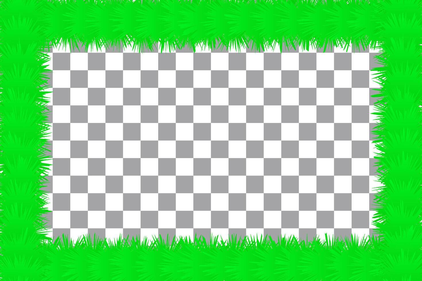 Grassy border background vector