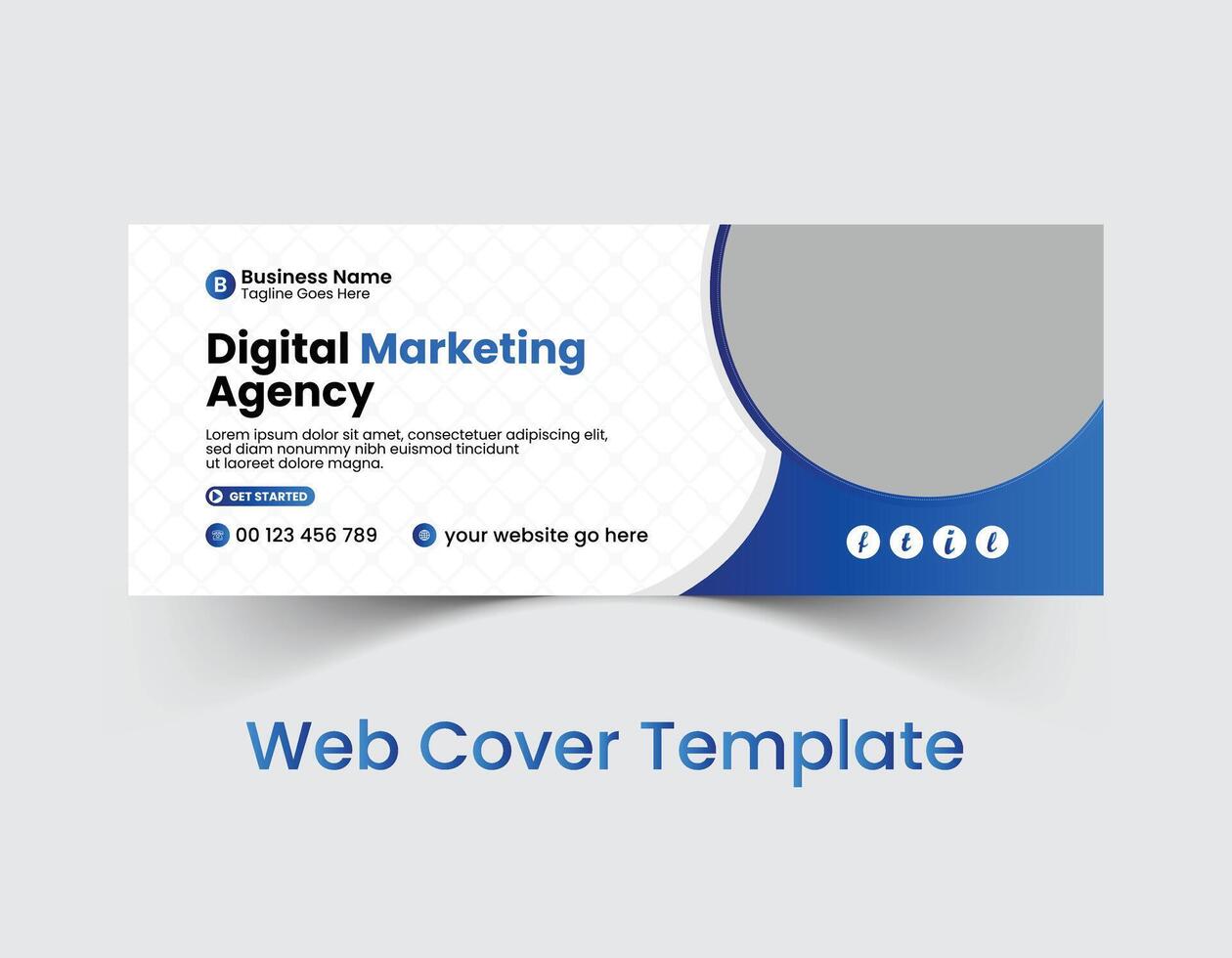 Professional corporate business social cover template design and web banner template design with creative, eye catching, professional and modern colorful layout vector