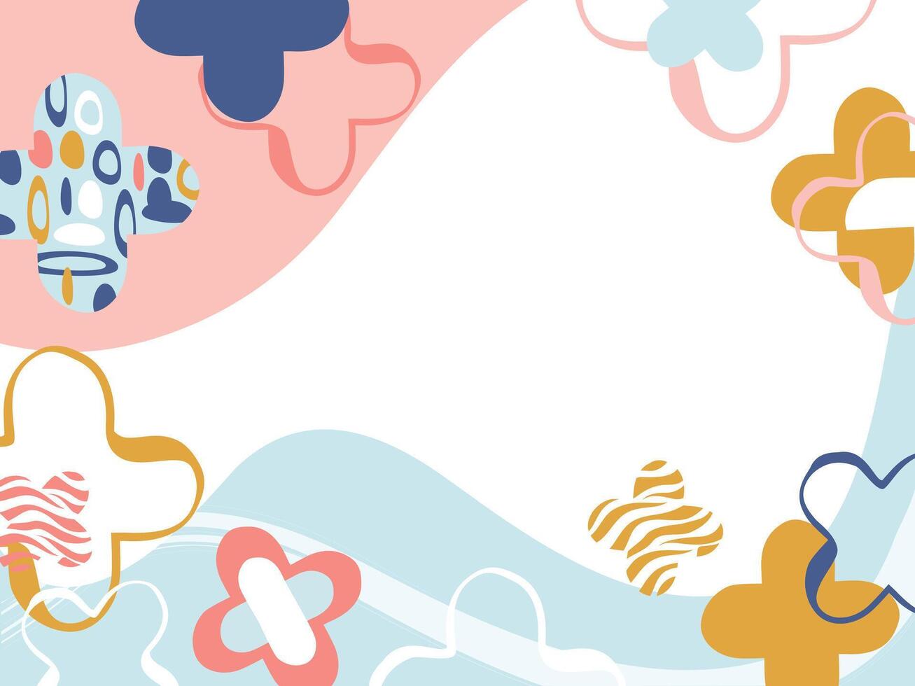 Abstract background positive shape and wave vector