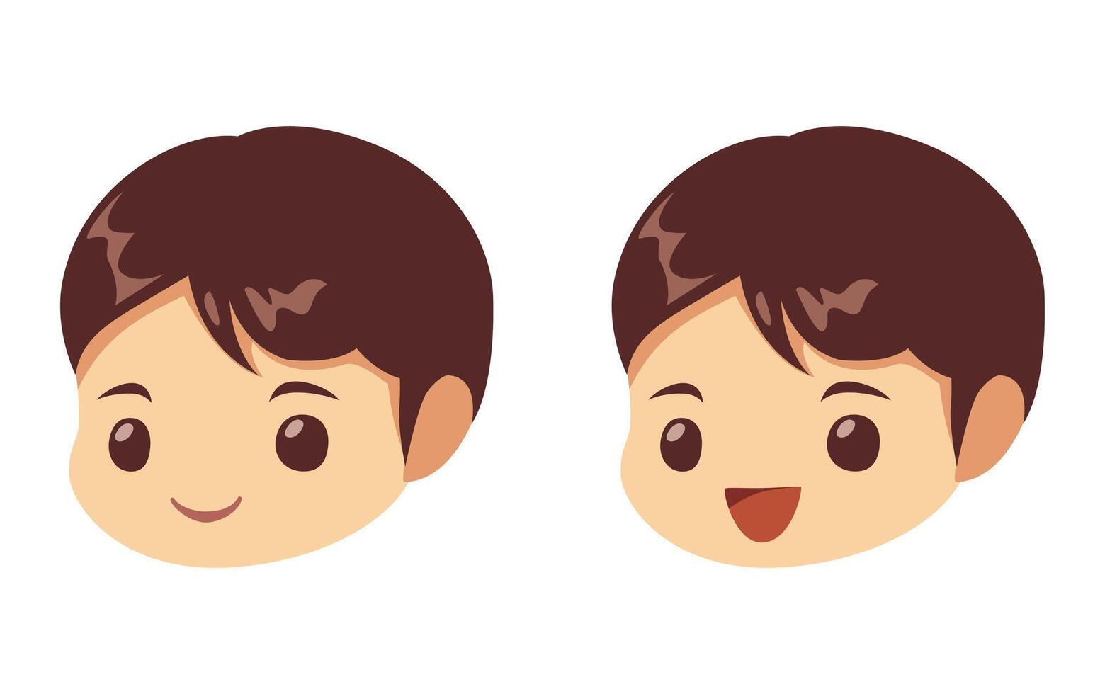 smiling cartoon of man vector