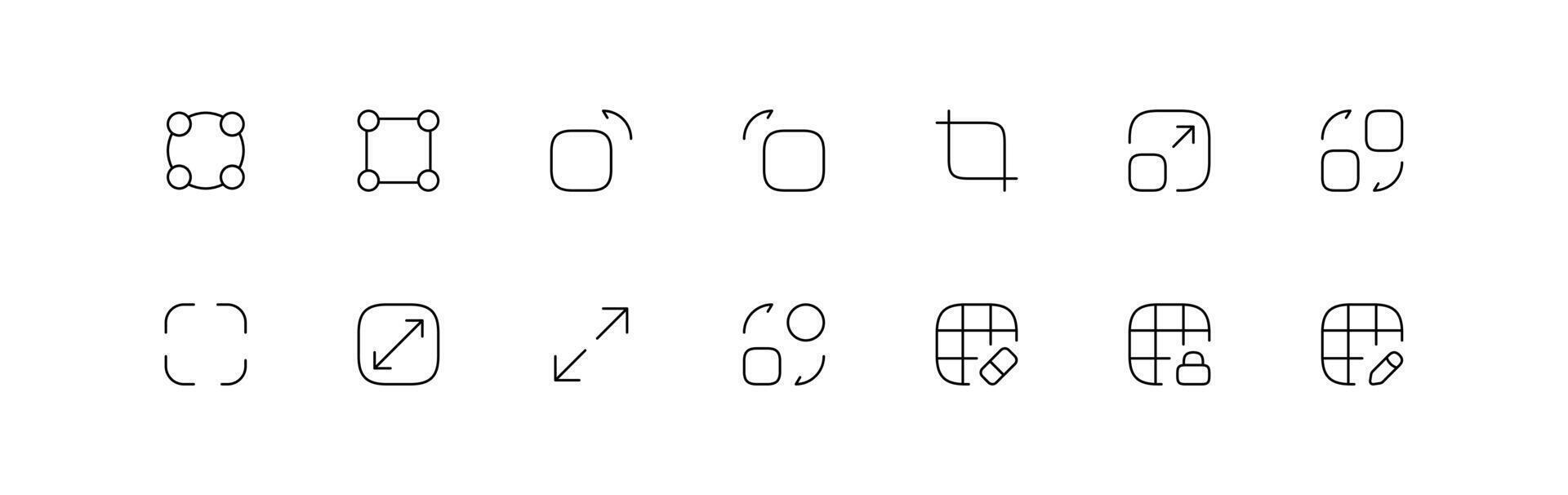 grids icon in different style vector illustration.