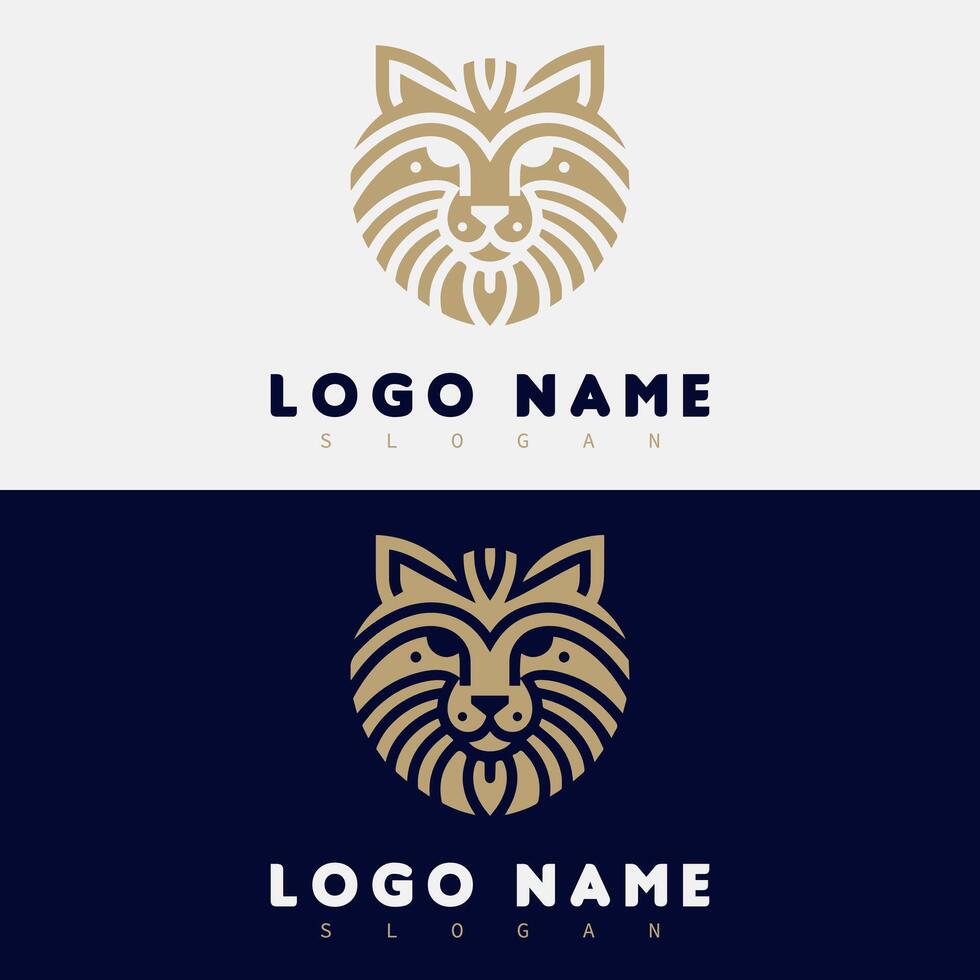 Fox or Lion Face Logo vector