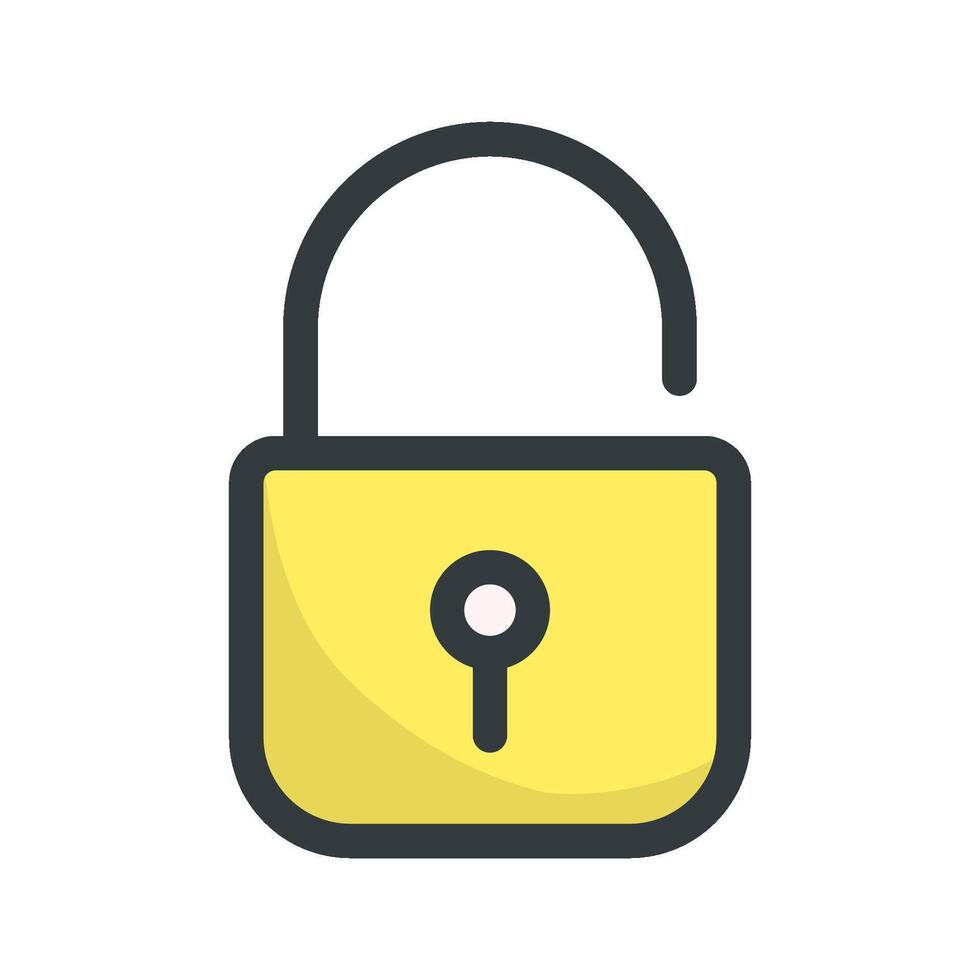 Padlock icon vector design templates simple and modern