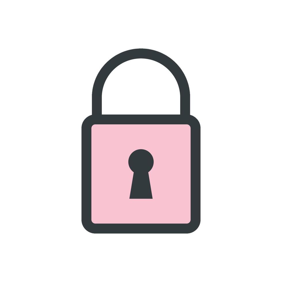 Padlock icon vector design templates simple and modern