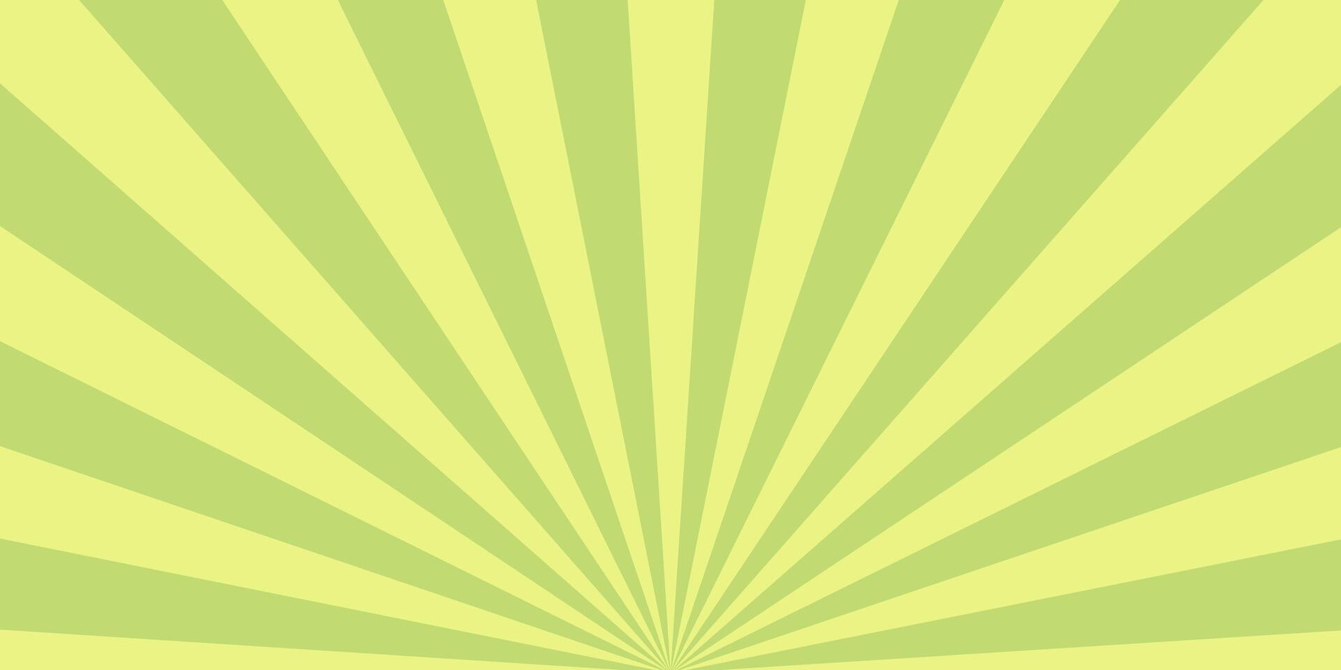 Sunrise sunbeam rays, green lines background, light vector