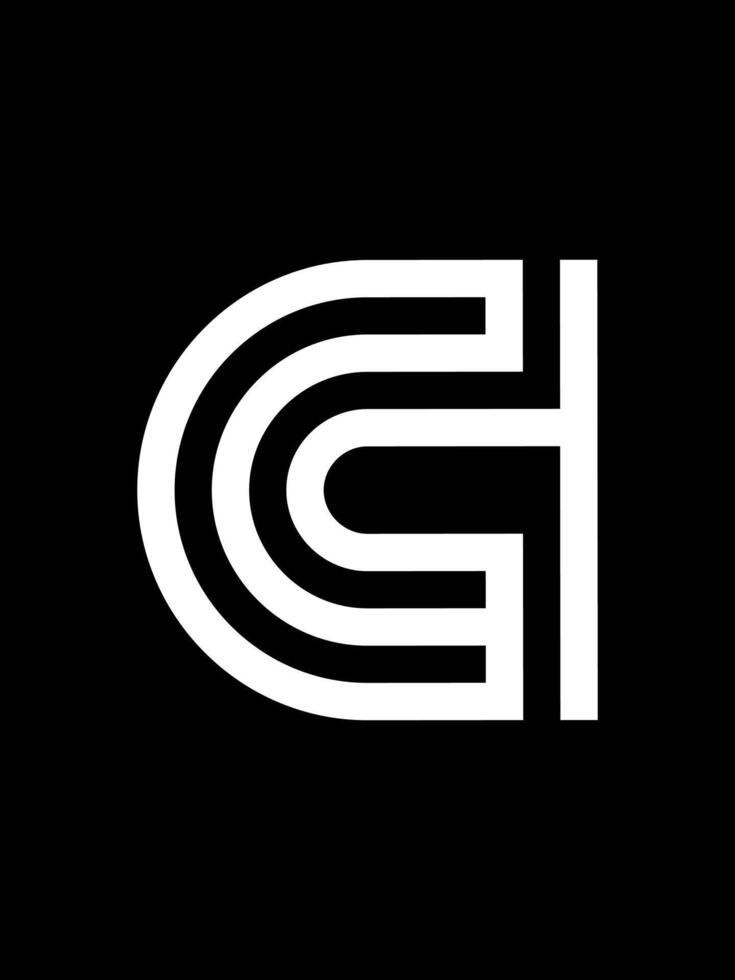 CH monogram logo vector