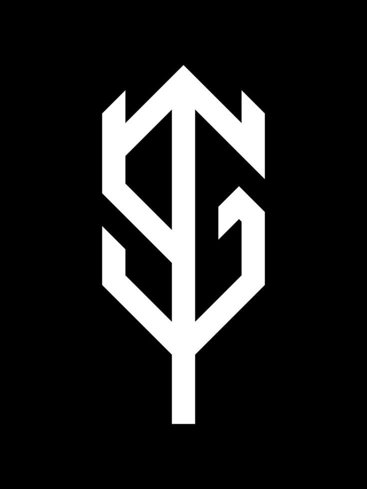 sg monograma logo vector