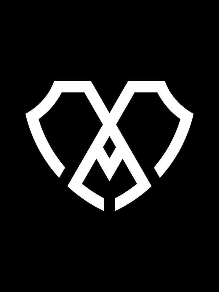 MA monogram logo vector