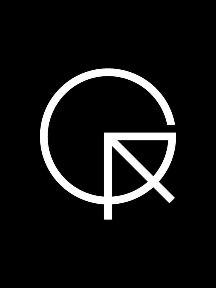 logotipo del monograma ga vector