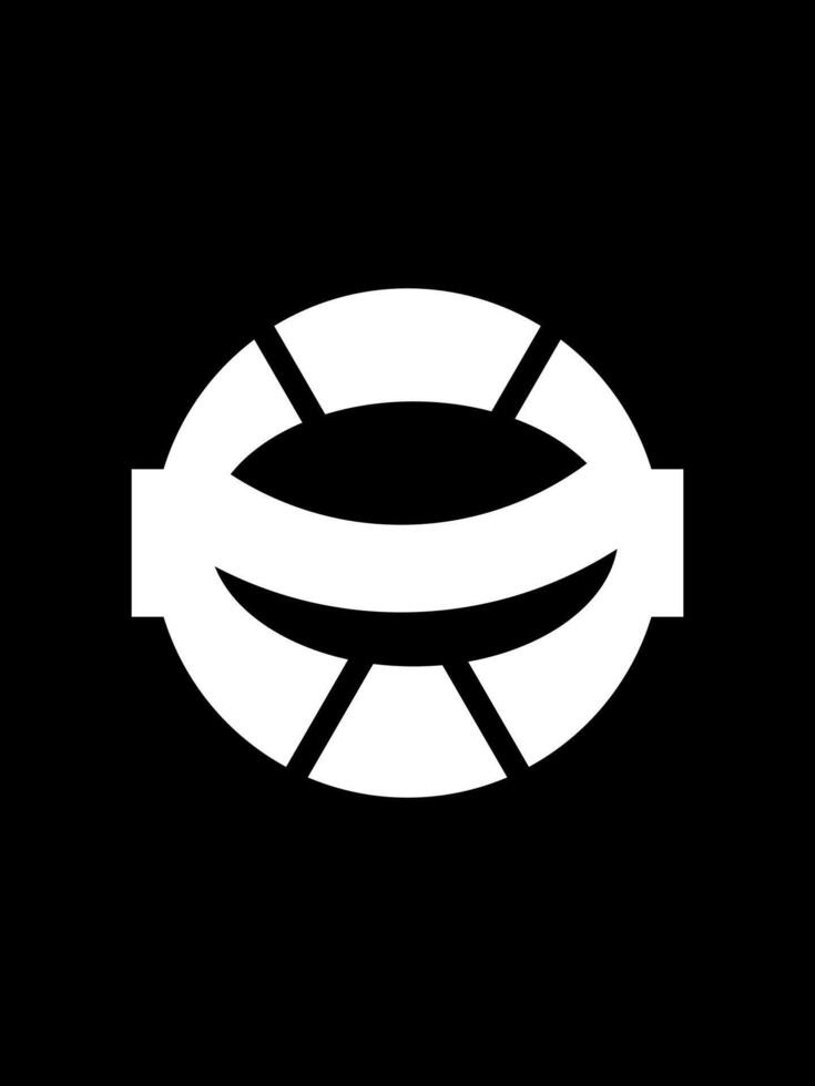 H combination helmet monogram logo vector