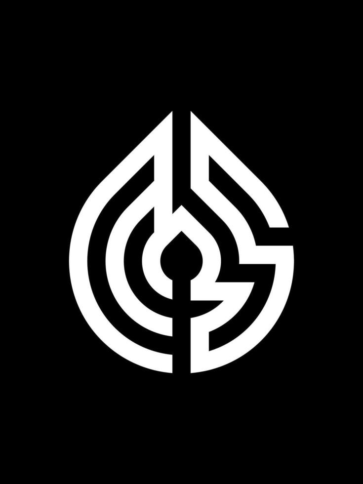 MS monogram logo vector