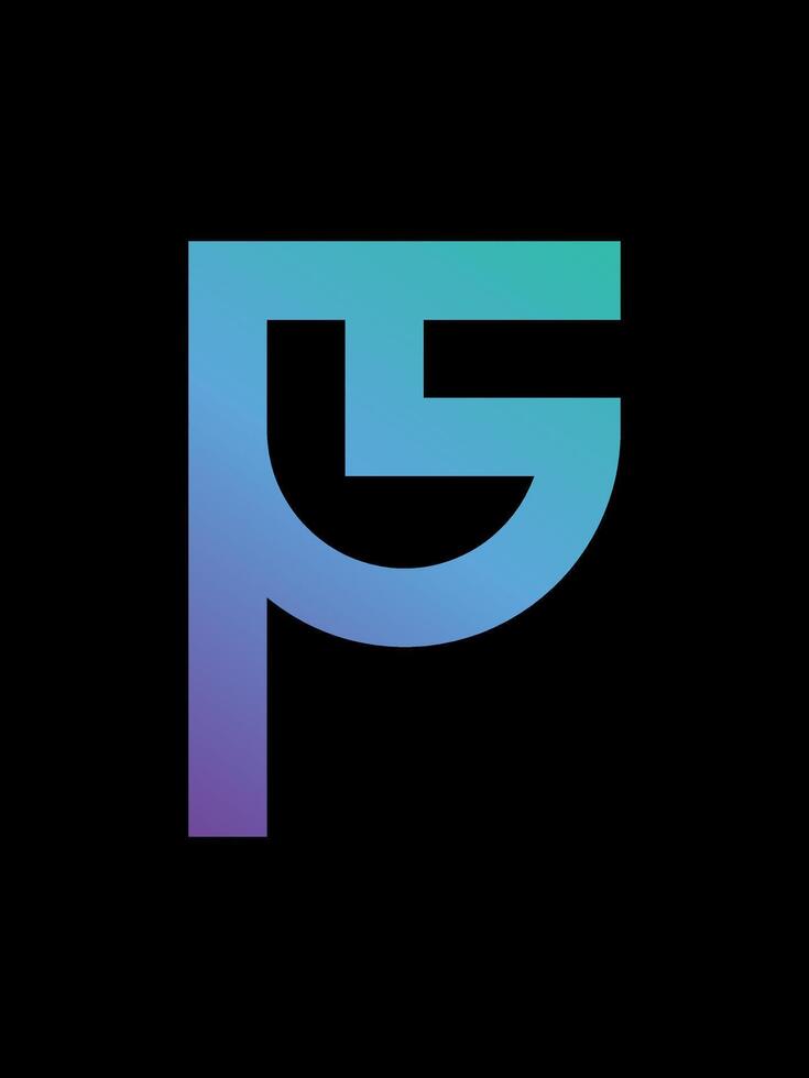 ps monogram logo vector