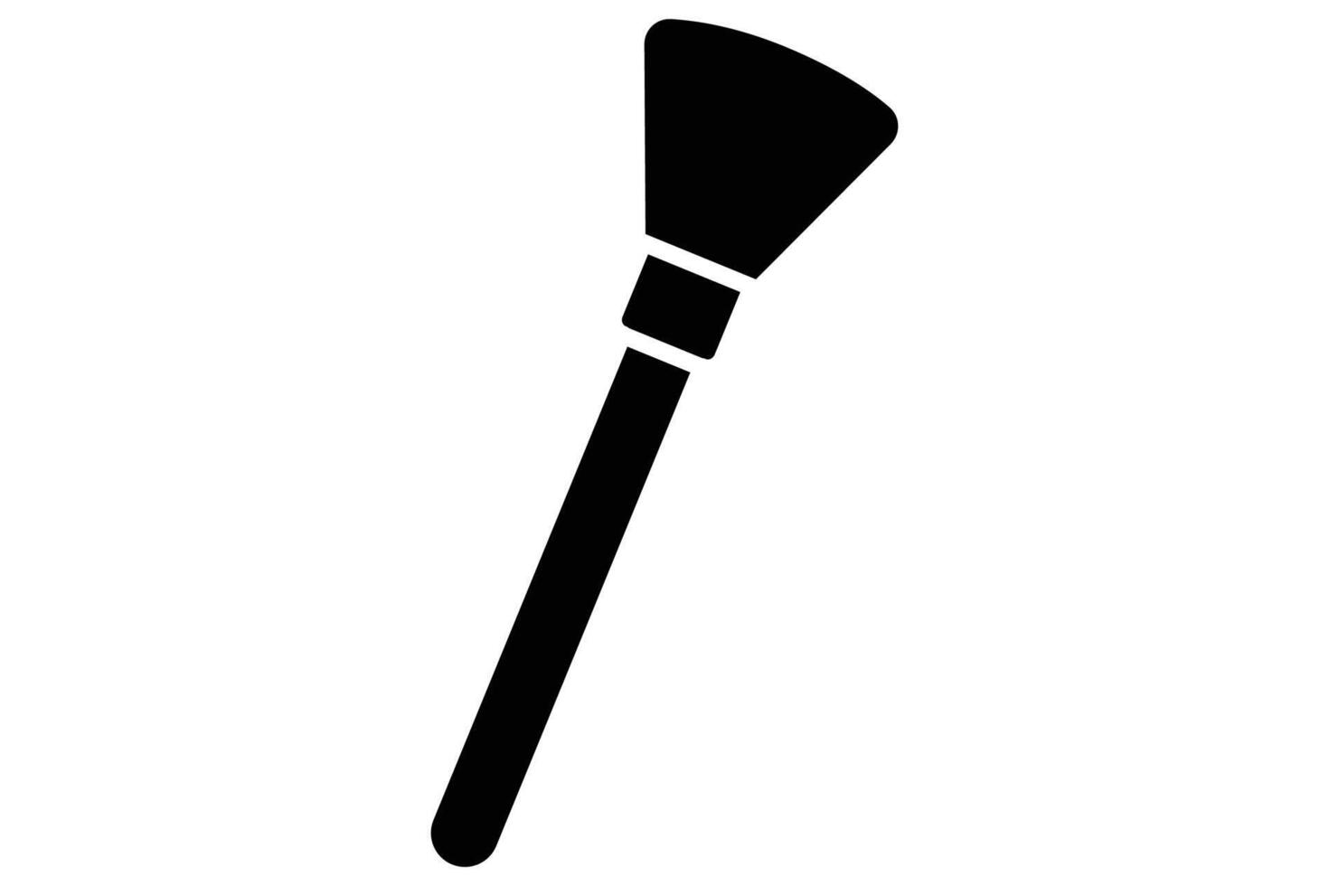 Makeup brush icon. icon related makeup application and beauty. solid icon style. element illustration vector