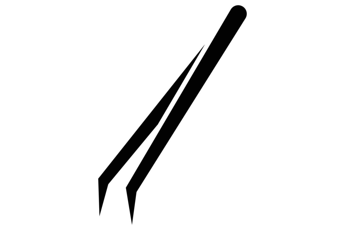 Tweezers icon. icon related eyebrow grooming and precision. solid icon style. element illustration vector