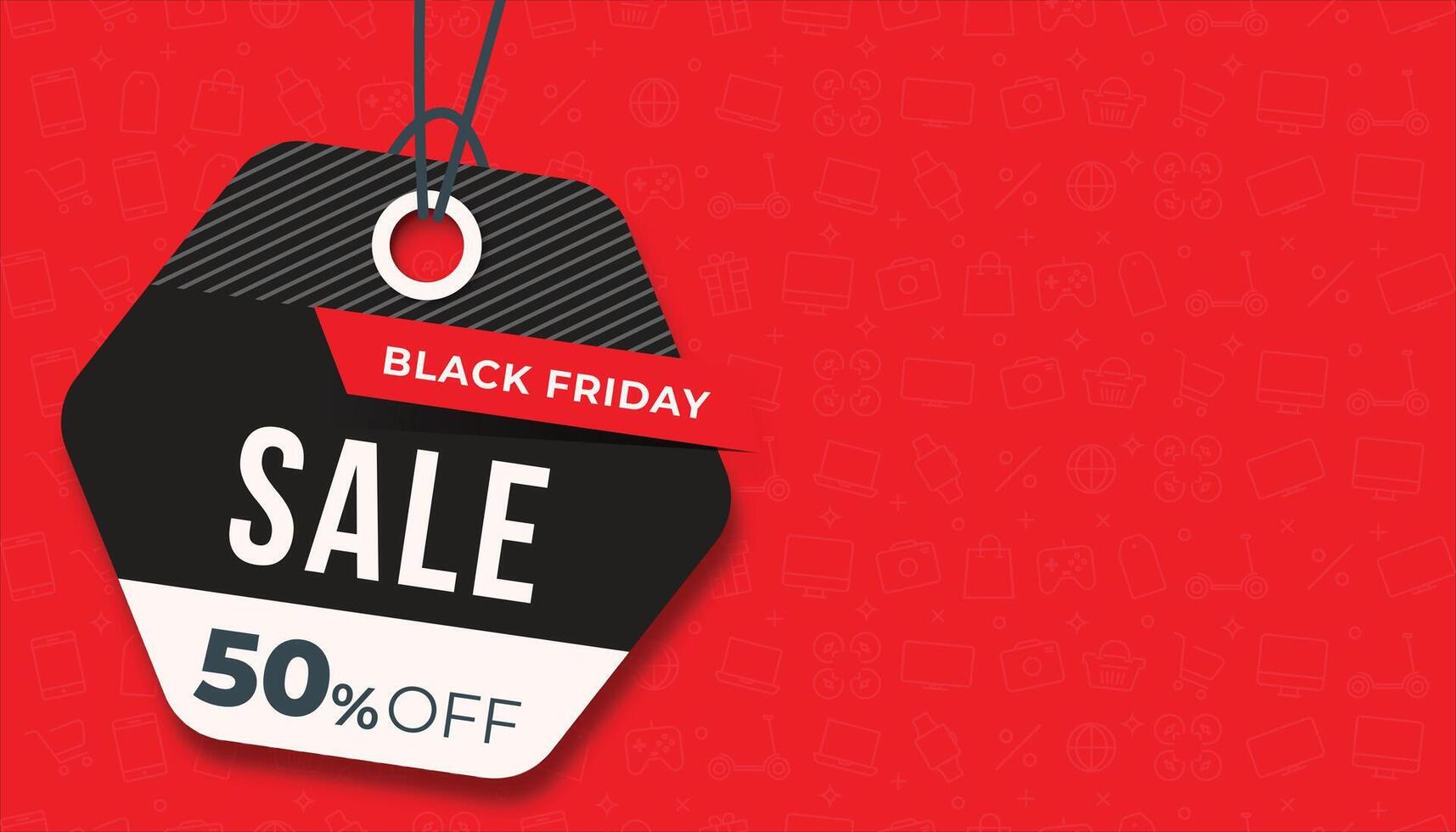 Black Friday background with sale advertising style On elegant Background vector