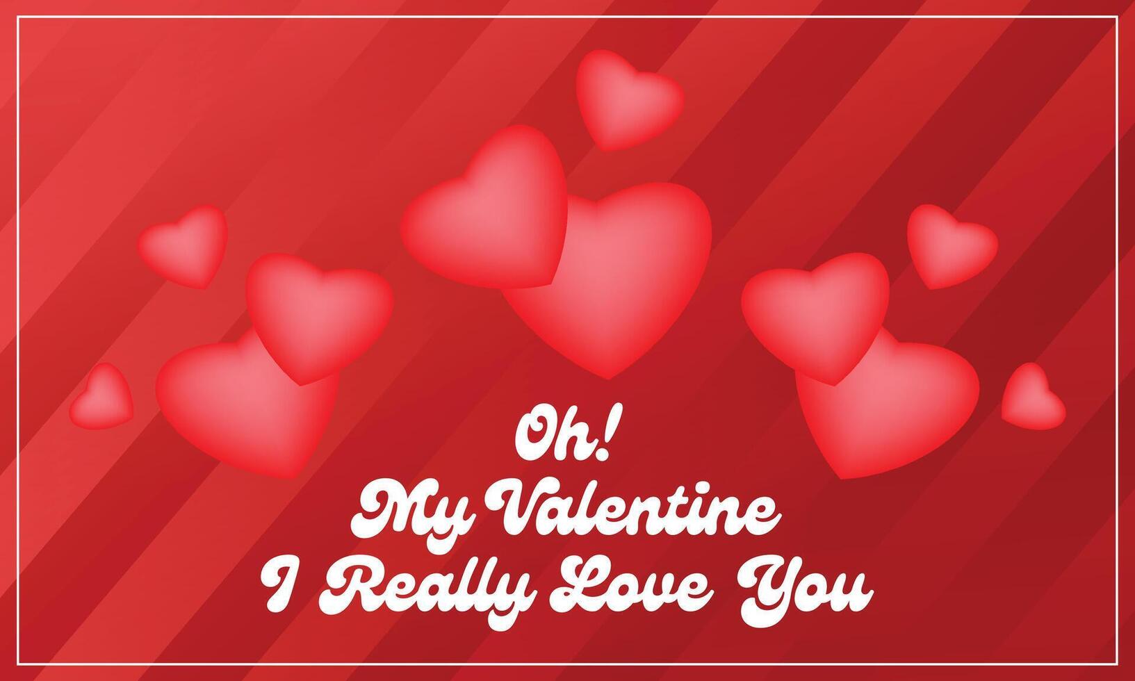 Happy Valentines Day Social Media Web Banner vector
