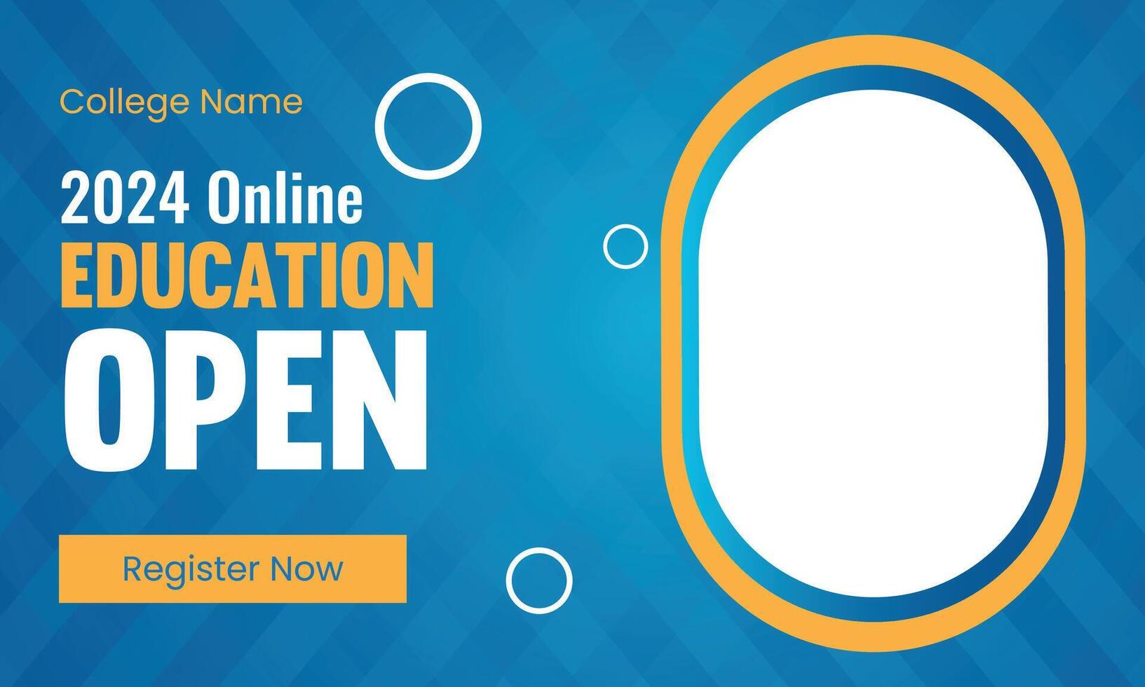 Open Education Editable Video Thumbnail Vector