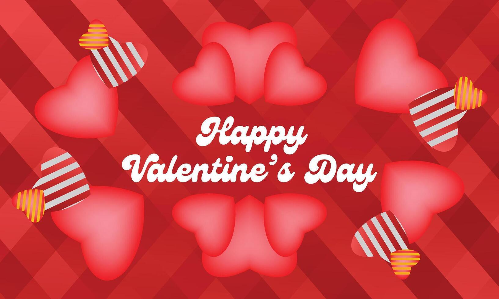 Happy Valentines Day Social Media Web Banner vector