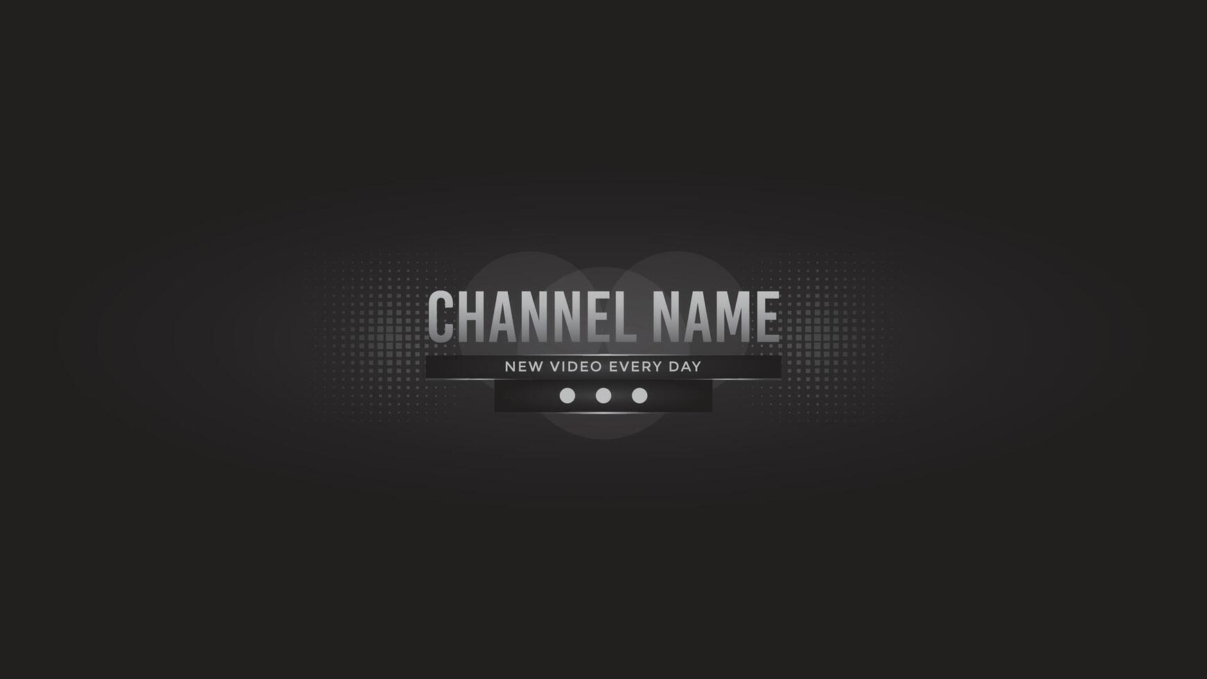 modern channel art Banner ready  design custom editable template with awesome layouts, abstract background design for channel art with creative elements, and beautiful background vector